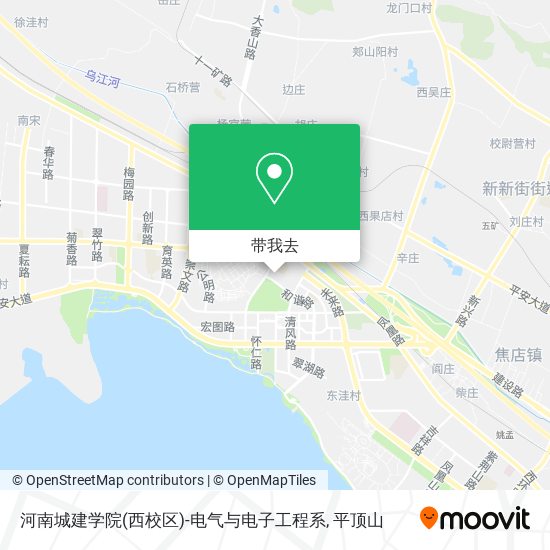 河南城建学院(西校区)-电气与电子工程系地图