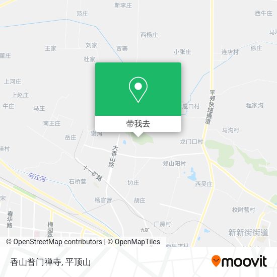 香山普门禅寺地图
