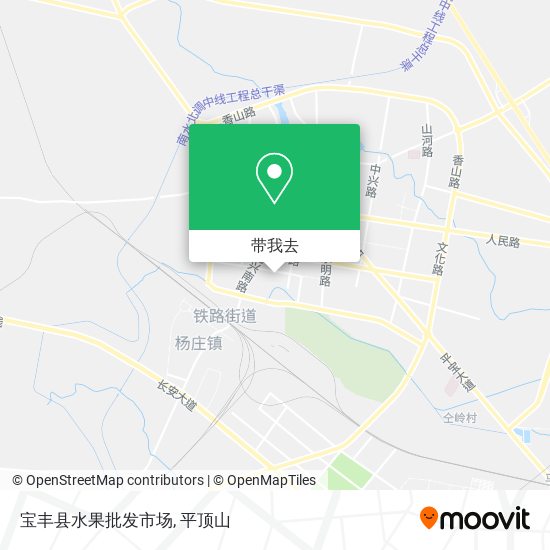 宝丰县水果批发市场地图