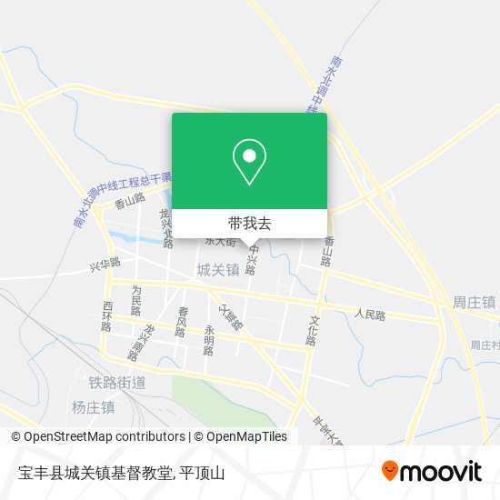 宝丰县城关镇基督教堂地图