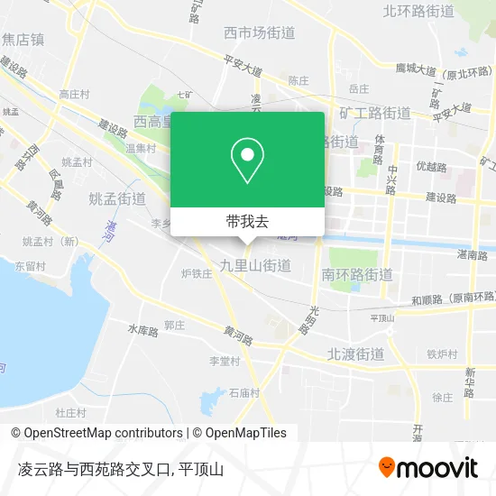凌云路与西苑路交叉口地图