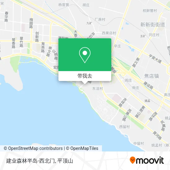 建业森林半岛-西北门地图