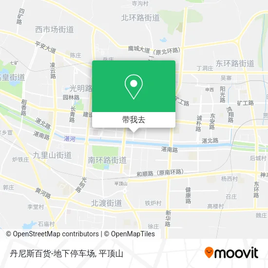 丹尼斯百货-地下停车场地图