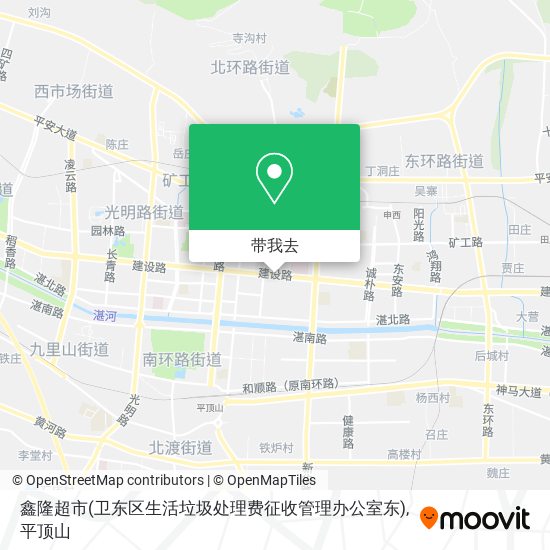 鑫隆超市(卫东区生活垃圾处理费征收管理办公室东)地图