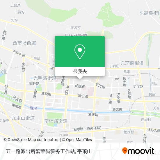 五一路派出所繁荣街警务工作站地图