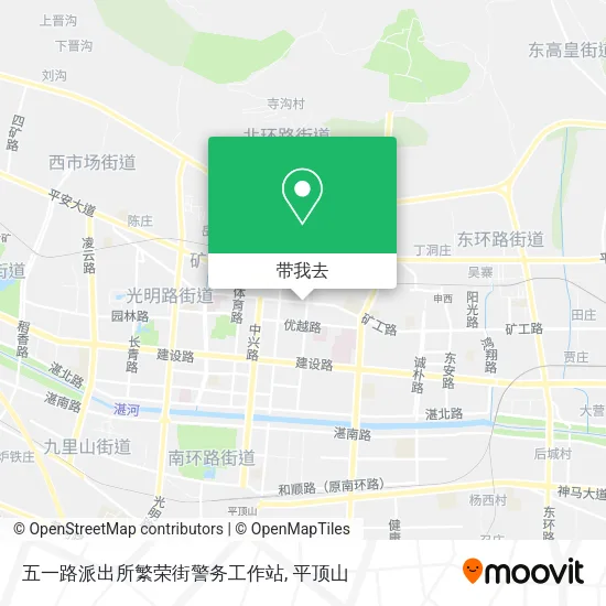 五一路派出所繁荣街警务工作站地图