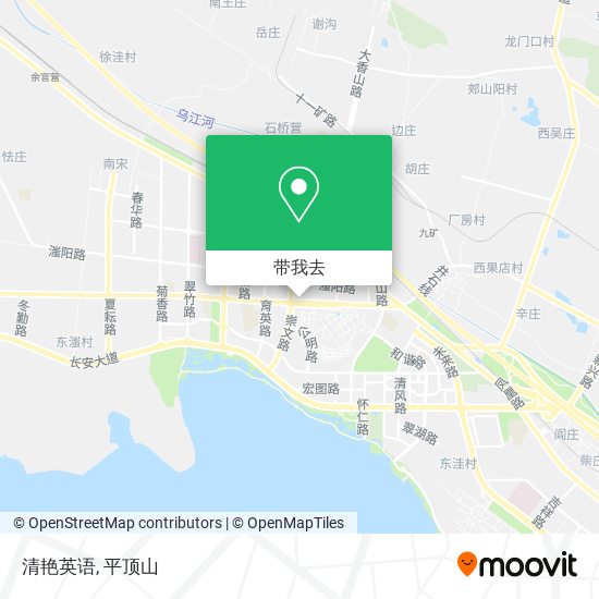 清艳英语地图