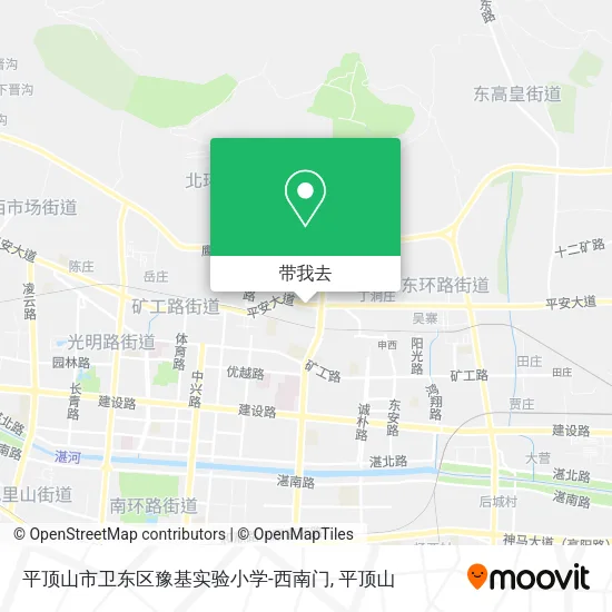 平顶山市卫东区豫基实验小学-西南门地图