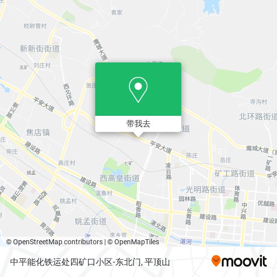中平能化铁运处四矿口小区-东北门地图