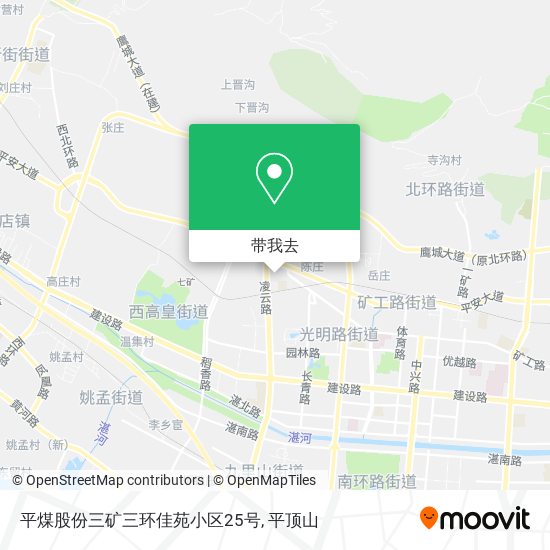 平煤股份三矿三环佳苑小区25号地图