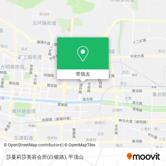 莎蔓莉莎美容会所(白银路)地图