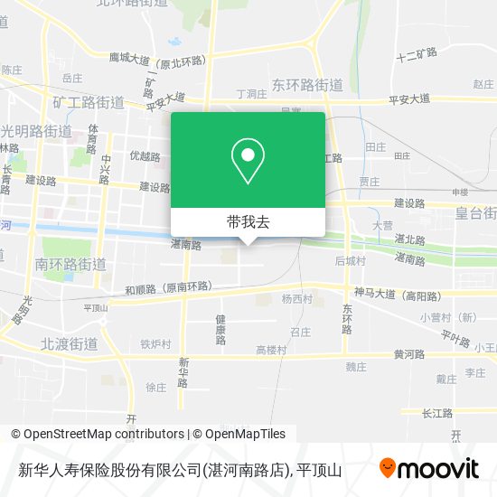 新华人寿保险股份有限公司(湛河南路店)地图