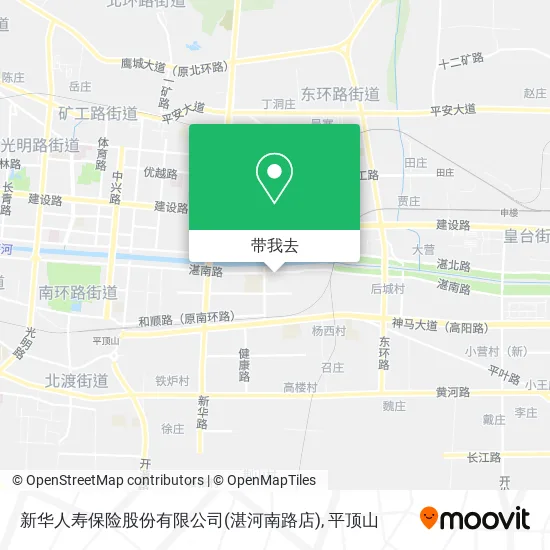 新华人寿保险股份有限公司(湛河南路店)地图
