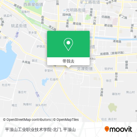 平顶山工业职业技术学院-北门地图