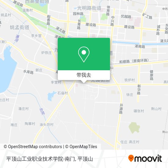 平顶山工业职业技术学院-南门地图
