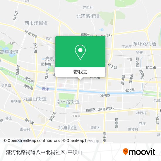 湛河北路街道八中北街社区地图