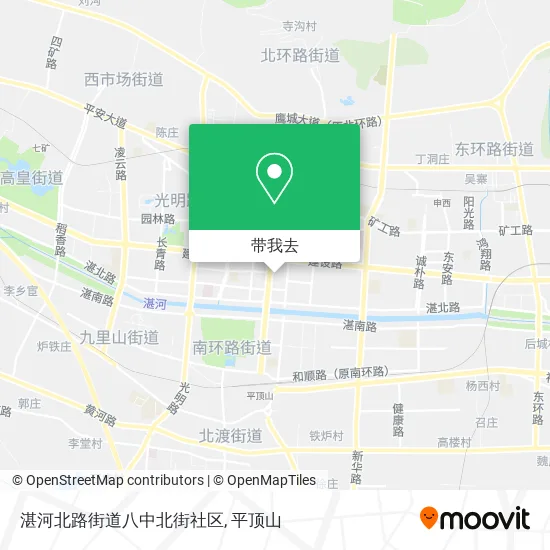 湛河北路街道八中北街社区地图