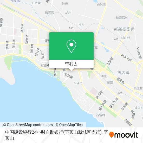 中国建设银行24小时自助银行(平顶山新城区支行)地图