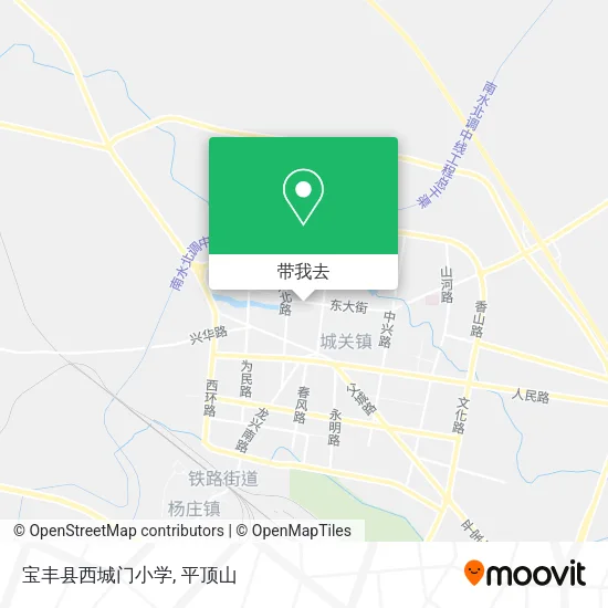 宝丰县西城门小学地图