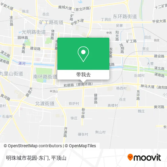 明珠城市花园-东门地图