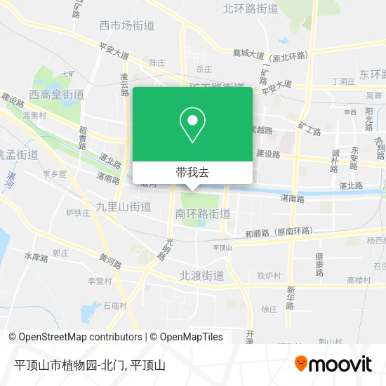 平顶山市植物园-北门地图
