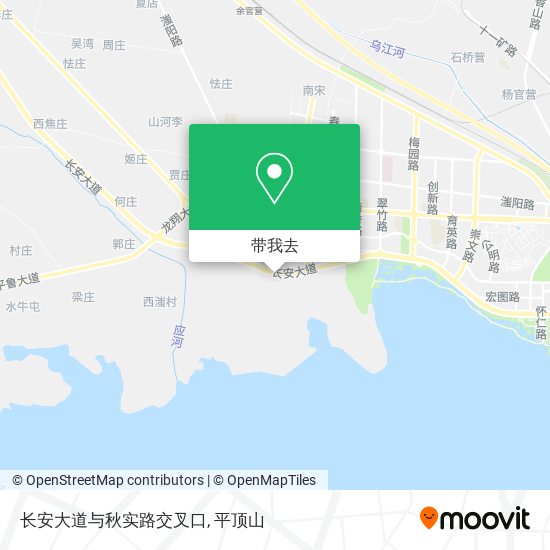 长安大道与秋实路交叉口地图