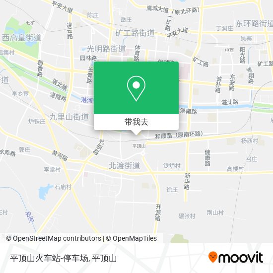 平顶山火车站-停车场地图