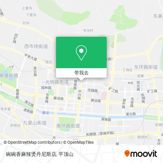 碗碗香麻辣烫丹尼斯店地图