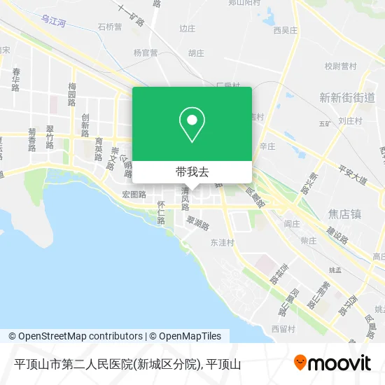 平顶山市第二人民医院(新城区分院)地图