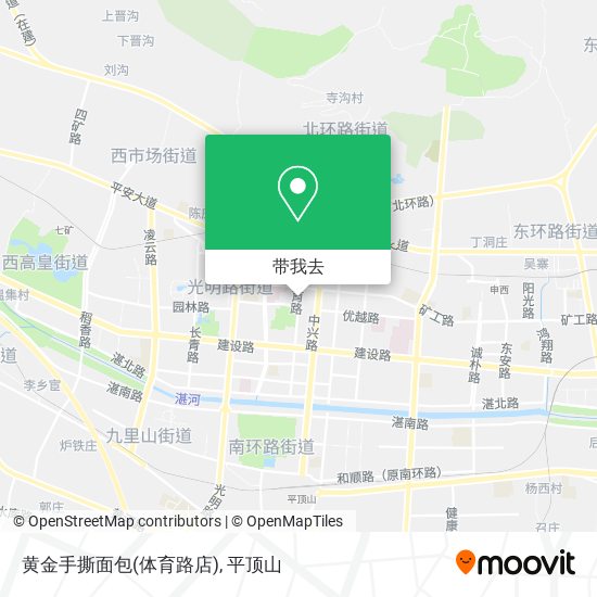 黄金手撕面包(体育路店)地图