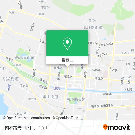 园林路光明路口地图