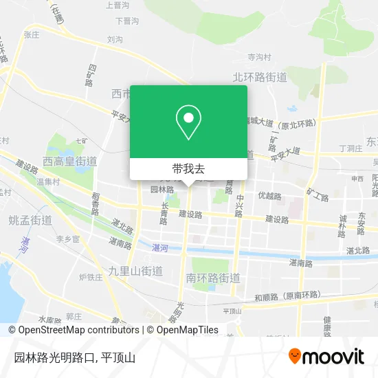 园林路光明路口地图
