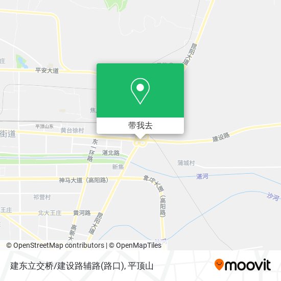 建东立交桥/建设路辅路(路口)地图