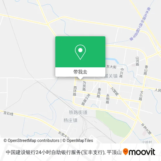 中国建设银行24小时自助银行服务(宝丰支行)地图