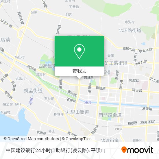 中国建设银行24小时自助银行(凌云路)地图