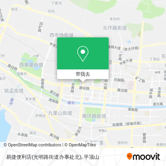 易捷便利店(光明路街道办事处北)地图