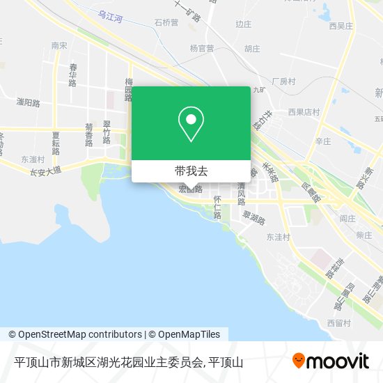 平顶山市新城区湖光花园业主委员会地图