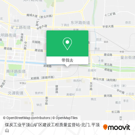 煤炭工业平顶山矿区建设工程质量监督站-北门地图