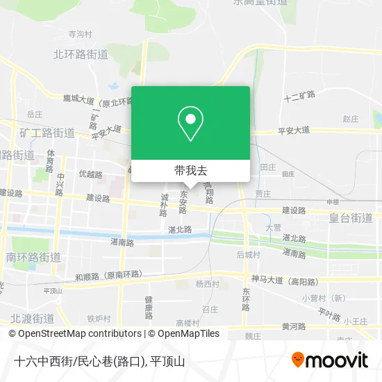十六中西街/民心巷(路口)地图