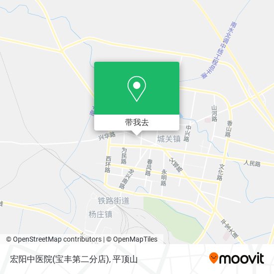 宏阳中医院(宝丰第二分店)地图