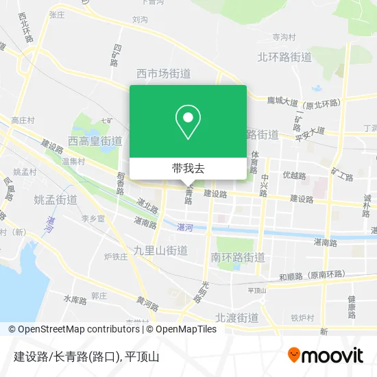 建设路/长青路(路口)地图