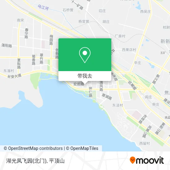 湖光凤飞园(北门)地图