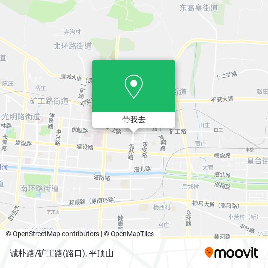 诚朴路/矿工路(路口)地图