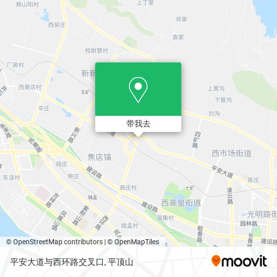 平安大道与西环路交叉口地图