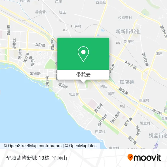 华城蓝湾新城-13栋地图