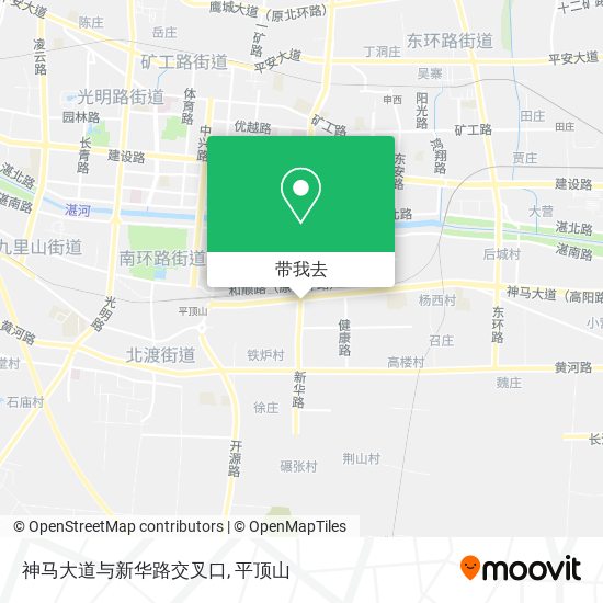 神马大道与新华路交叉口地图