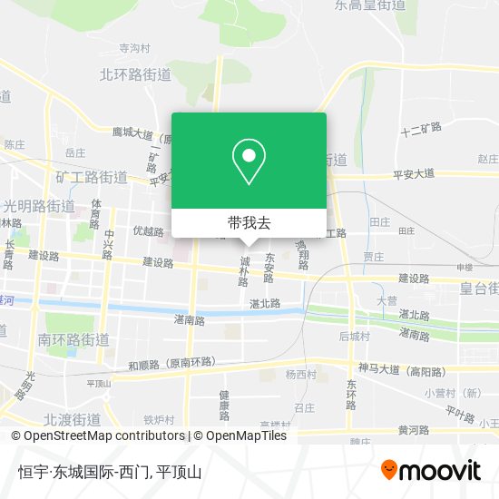 恒宇·东城国际-西门地图