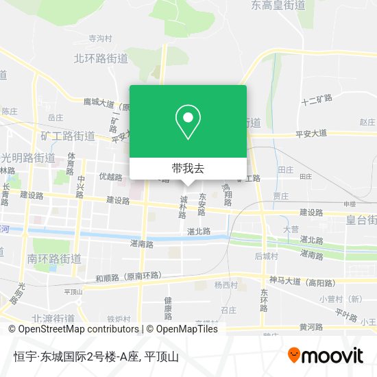 恒宇·东城国际2号楼-A座地图