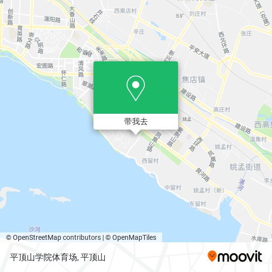 平顶山学院体育场地图