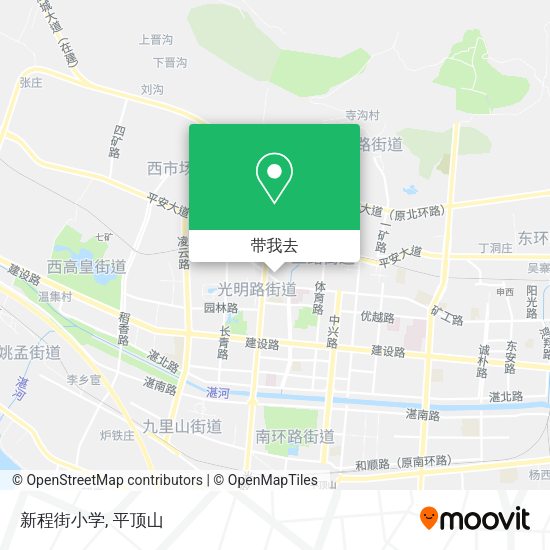新程街小学地图